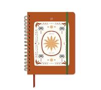 UO Sunset Agenda scolaire semainier commençant en septembre 2026 et se terminant en août 2027, couverture rigide, comprend 134 autocollants, élastique, marqueur de règle et ruban d'enregistrement