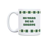 UO Tasse cadeau avec message Ma tasse porte-bonheur, cadeau pour amis, cadeau original de Noël, cadeau ami invisible original, 350 ml, céramique