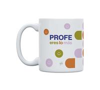 UO Tasse Cadeau avec Message « Profe Eres lo más », Cadeau pour Enseignants, Cadeau Original de Fin d'année, 350 ML, céramique
