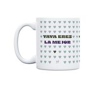 UO Tasse cadeau avec message « Yaya Eres la mejor » - Fête des mères pour mamans - 350 ml, céramique, tasse à café, petit-déjeuner