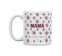 UO Tasse Maman, Merci de m'inspirer. Design émotionnel avec imprimé Floral. Cadeau Original pour la fête des mères. Céramique de qualité. Multicolore, 350 ML. Capacité :