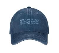 UOARQAUJ Vintage Make Your Own Money & Marry Someone Funny Casquette de Baseball Unisexe en Coton Vieilli Snapback Cap Humour Adjustable Fit Cap