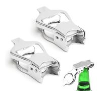 UOCAI 2PCS Portable Ouvre-Bière,Ouvre-Bière Pliable,Ouvre-Bouteille en Acier Inoxydable,Convient Pour Les Bars, Les Réunions Entre Amis et l'usage Domestique