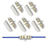 UOCAI 5 Pièces Bornier Electrique Répartiteur Principal Haute Puissance Bloc de Jonction1000 V, 100 A, pour Fil de 2,5 à 16 mm² pour Plafonniers, Interrupteurs