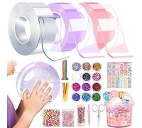 UOCAI 53 Pièces Nano Ruban À Bulles, Magic Adhésif Nano Tape Double Face Heavy Duty, Blow Bubbles, Nano Tape Pour Faire Des Bulles Pour Enfants, Bubble DIY Craft Kit Decompression Toys