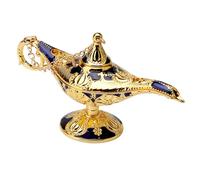 UOCAI Lampe Aladdin Genie 12 cm - Décoration classique Aladin - Décoration de la maison - Cadeau d'anniversaire (Phnom Penh Blue)