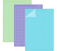UOCAI Lot de 3 tapis de découpe pour Cricut Joy Xtra - Accessoires mats antidérapants - Tapis de découpe autocollant pour Cricut Maker - Pour le bricolage (StandardGrip, LightGrip, StrongGrip)
