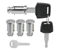 UOCAI Lot de 4 Cylindres de Serrure pour Coffre de Toit Thule, clé et Cylindre pour Coffre de Toit Thule, Accessoires pour Porte-vélos, Porte-Bagages de avec Clé de Rechange
