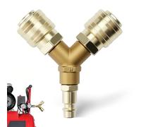 UOCAI Raccord Rapide Air Comprimé,1/4 Pouce Connecteur D'Air Comprimé Distributeur D'Air en Y Distributeur D'Air Comprimé en NW 7.2 en Antirouille Enfichable D'Air Comprimé Accessoires Compresseur