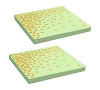 UOCAI Serviettes Vert 40 pièces, Vert sauge Points d'or Party Deco, Serviettes d'anniversaire table en papier pour Garden Party Mariage Décorations Fêtes, 16.5cmx16.5cm