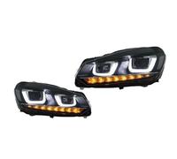 UOEMCRTB Bloc Optique De Phares Pour VW Pour Golf 6 2010-2014 Avec Clignotants Dynamiques Et Projecteur Laser Double U(No Demon Eye)