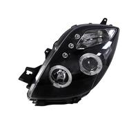UOEMCRTB Phares Avant Modifiés Pour Toyota Pour Yaris 2008-2012 Avec Lentilles LED Angel Eyes Et Xénon