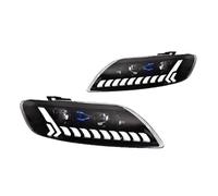 UOEMCRTB Phares LED Avec Feux De Jour Clignotants Route Et Anneaux Lumineux (Angel Eyes) Pour Q7 2006-2015(2010-2015 No AFS,RHD)
