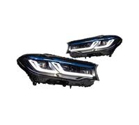 UOEMCRTB Phares LED Pour G30 G38 525i 530i M5 2018-2020 Avec Feux De Jour Clignotants Route Et Lentilles Projection Angel Eyes(Xenon)
