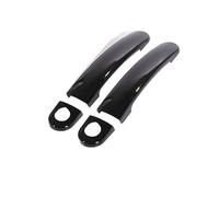 UOEMCRTB Poignées Porte Extérieure Poignées Porte Voiture Noires Brillantes Accessoires Autocollants Pour VW Golf 4 MK4 Rabbit A4 1J 1997 1998 1999 2000 2001 2002 2003 2004 2005 2006 (Modèle 3)