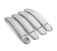 UOEMCRTB Poignées Porte Extérieure Pour VW Pour Touran Caddy Pour Transporter T5 2003-2013 2014 2015 Kit Garnitures Chromées Pour Poignées Porte Extérieures Latérales (Chrome)