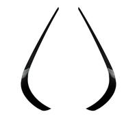 UOEMCRTB pour Mercedes pour Benz Classe E W212 Facelift 2013 2014 2015 2016 Pare-Chocs Avant Splitter Spoiler Feux Antibrouillard Canard(Carbon Look)