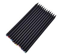 Uoeo 12 pièces HB crayon noir crayon de bois avec diamants au bureau de l'école d'écriture crayon Excellent Cadeau pour enfant
