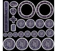 Uoeo Lot de 22 pièces de Dessin créatif Spirograph Kit de Luxe idéal pour la créativité et Le développement des Enfants