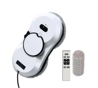 UOEONR Robot Nettoyeur Vitre, 5600 Pa Robot Laveur de Vitre Automatique avec 10 Chiffons, Système de Sécurité, Navigation Intelligente, Télécommandé, pour Toutes Les Surfaces Lisses