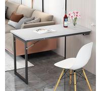 uofgcru Table à Manger Murale rabattables - Table Pliante Murale Rabattable pour Bureau - Table Pliante Murale pour Cuisine,Table Pliante Murale en Bois,Convient pour Salle à Manger-100×50×75cm