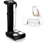 UofZc Analyseur de Scanner 3D Professionnel Analyse de la Composition corporelle Taille Poids Pourcentage de Graisse corporelle Test de Graisse viscérale, Mesure de l'IMC corporel Black