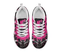 UOIMAG Black Cat Shoes for Women Cute Halloween Shoes Casual Sneakers EU39