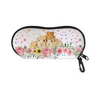 UOIMAG Boîte à lunettes portable, housse souple à lunettes avec fermeture éclair, étui de rangement pour lunettes de soleil, sac de rangement pour femmes, hommes, garçons, filles, taille unique