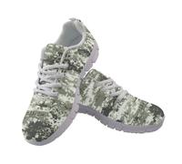 UOIMAG Camo Shoes Lightweight Lace Up Casual Sneakers for Men Women EU40