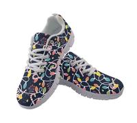 UOIMAG Christmas Shoes Xmas Light Shoes Walking Sneakers for Men Women EU40