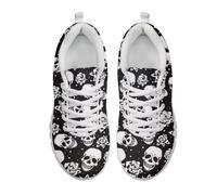 UOIMAG Gothic Skull Shoes Walking Sneakers for Men Women EU40