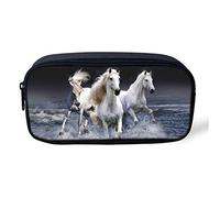 UOIMAG Grande trousse à crayons pour adultes et enfants Motifs de chevaux qui courent