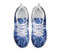 UOIMAG Lightning Print Sneakers for Men Women Casual Shoes for Walking EU45