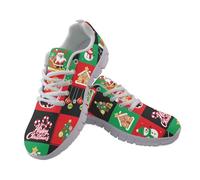 UOIMAG Merry Christmas Shoes for Men Women Lightweight Walking Sneakers EU43