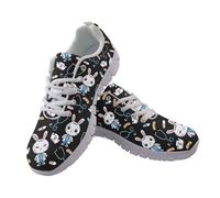 UOIMAG Nurse Shoes for Women Cute Rabbit Print Walking Shoes Lightweight EU41