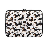 UOIMAG Sacoches pour ordinateur portable de 10 pouces avec motif de teckel, pour les amoureux des chiens saucisses, housse fine pour ordinateur portable 15"