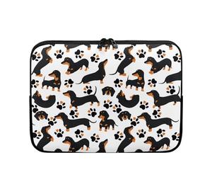 UOIMAG Sacs pour ordinateurs portables teckel pour femmes, amoureux de chiens-saucisses, jolis étuis pour ordinateur portable mignons de 10 pouces, griffes d'ordinateur de 15 pouces, coques fines