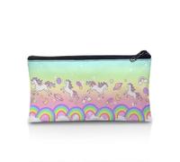 UOIMAG Trousse à crayons avec fermeture éclair - Trousse de rangement pour stylos - Fournitures de bureau, Chevaux Rainbow Cloud, Taille unique, Cartable