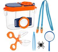 Uoimky Boite a Insecte pour Enfant, Boîte d'Observation des Insectes Ensemble Explorateur Extérieur Jouets Enfants Loupes à Insectes Kit Boite Loupe Insecte Outil d'Exploration de Nature Science