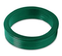Uoimky Fil de Fer 2mm, 30m Fil de Fer Cloture Fil de Tension Grillage Plastifié Vert Fil métal Enduit PVC pour Ligature Jardin, Fil Tension clôture, Bricolage