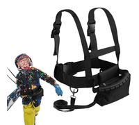 Uoimky Harnais d'entraînement de Ski, Ceinture de ski pour enfants Réglable avec laisse amovible et sac de transport de ski Ceinture de sécurité de ski Harnais Ski pour garçons, filles, débutants