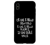 Uomo Divertenti Ironiche Bello Dentro Fuori Je suis Double Coque pour iPhone XS Max