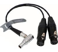 Uonecn 10 broches vers XLR 3 broches pour enregistreur audio Atomos Shogun 30 cm, Right Angle 10 Pin to 2*XLR