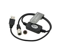 Uonecn 5V vers 12V USB Boost mâle vers 4 pins mâle Hirose connecteur câble de données pour Zoom F8 F4|Zaxcom Sound Devices 50CM