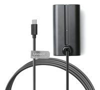 Uonecn Câble d'alimentation de batterie factice USB-C vers NPF - Compatible avec Sony NP-F550, F570, F770, F970 & Atomos Ninja V Monitor, 1 m