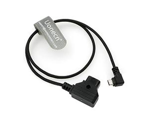 Uonecn Câble d'alimentation Moteur à Angle Droit Micro-USB mâle vers Dtap pour Tilta-Nucleus-Nano.