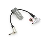 Uonecn Câble de code temporel 5 broches vers angle droit 3,5 mm pour ARRI Alexa vers Tentacle Sync Easync | appareils audio 15 cm (5 broches → 3,5 mm)