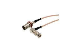 Uonecn Câble HD SDI DIN 1.0/2.3 à angle droit vers BNC femelle RG179 pour Blackmagic HyperDeck Shuttle 75 ohm 30,5 cm
