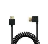 Uonecn Câble HDMI vers HDMI 8K 2.1 4K pour Sony A7iv, cordon HDMI haute vitesse 48 Gbit/s enroulé pour Z-Cam E2, pour Canon C300, pour Atomos Ninja V, pour appareils photo Sony FS5| FS7| A7S3