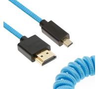 Uonecn Câble micro HDMI vers HDMI pour Atomos Ninja-V, câble HDMI vers Micro HDMI pour Canon R5C R5 R6, prise en charge 3D HDR 1080P HD eARC, 12-18 pouces